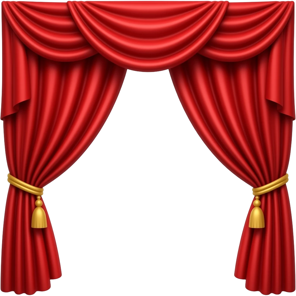 Red curtain emoji | AI Emoji Generator