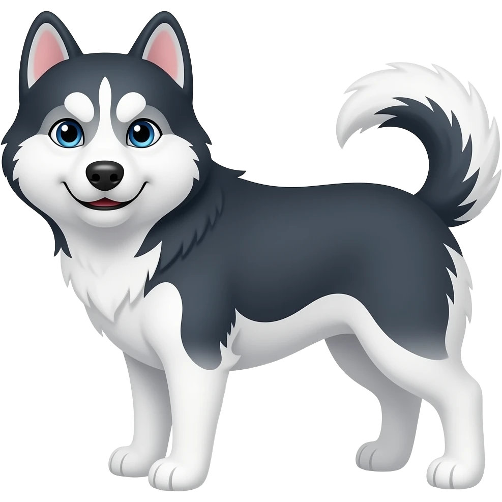 Huzky perro emoji
