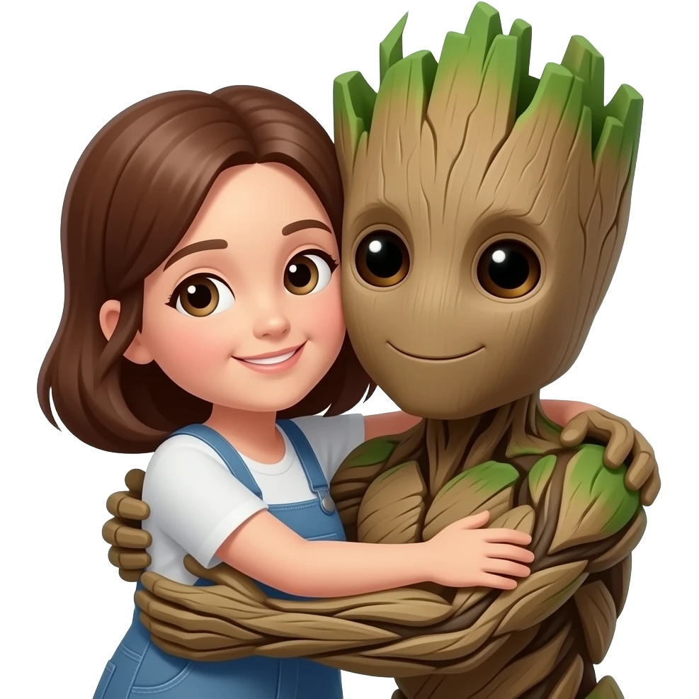 Mommy hugs Groot emoji