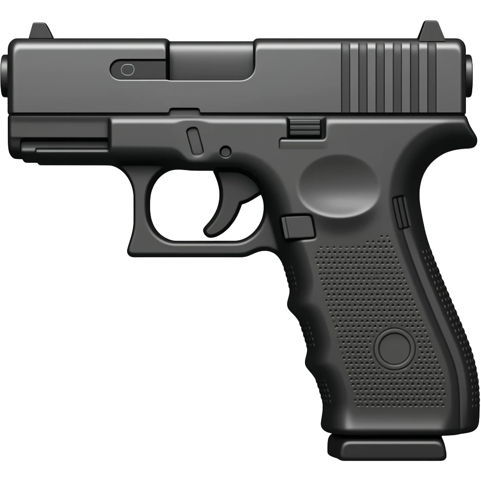 A Glock gun emoji