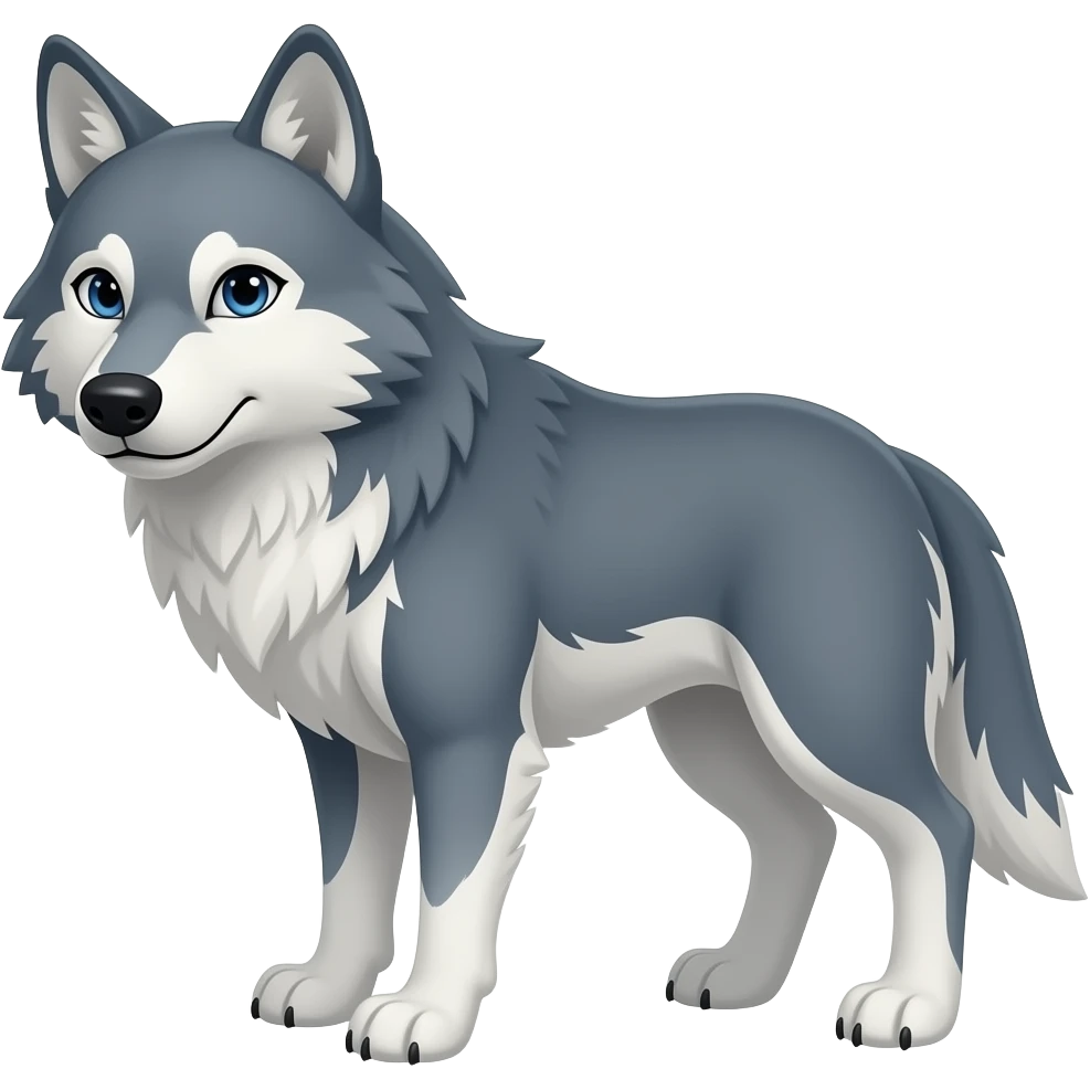 Wolf jealous emoji