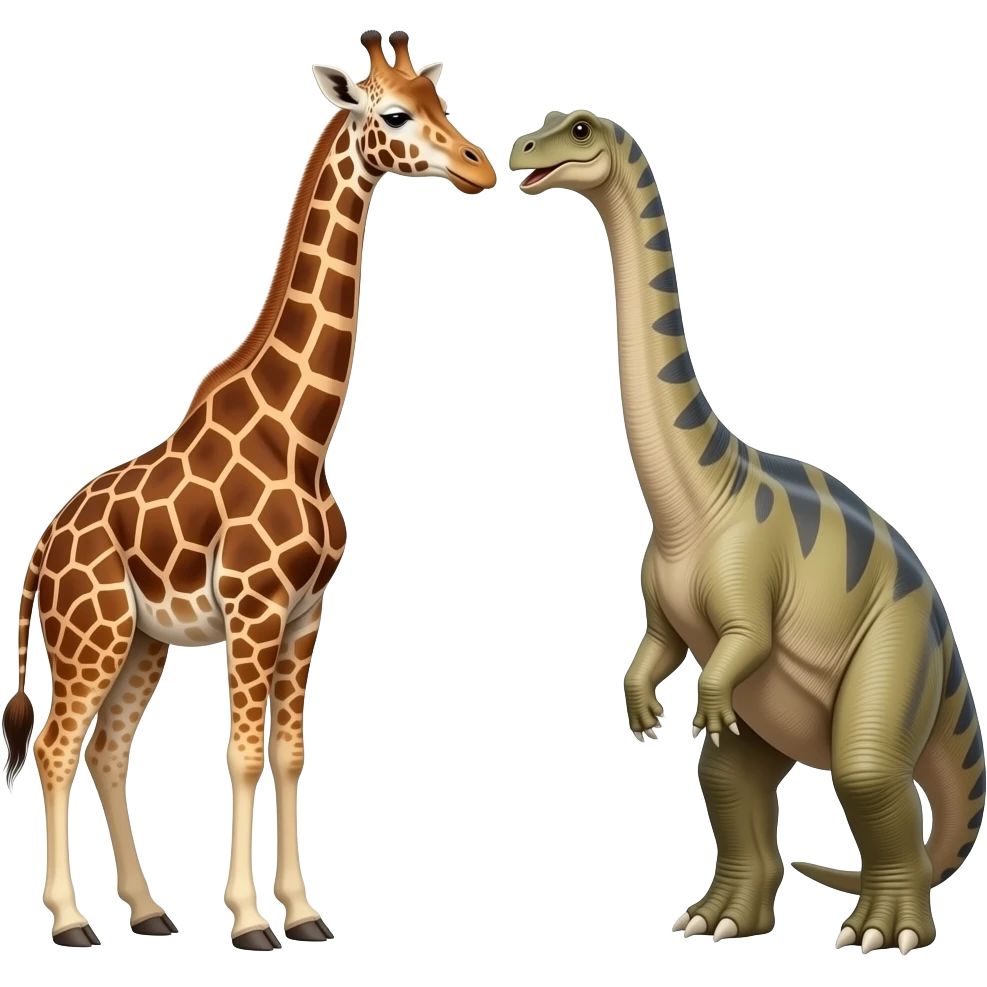 Giraffe vs brachiosaurus emoji