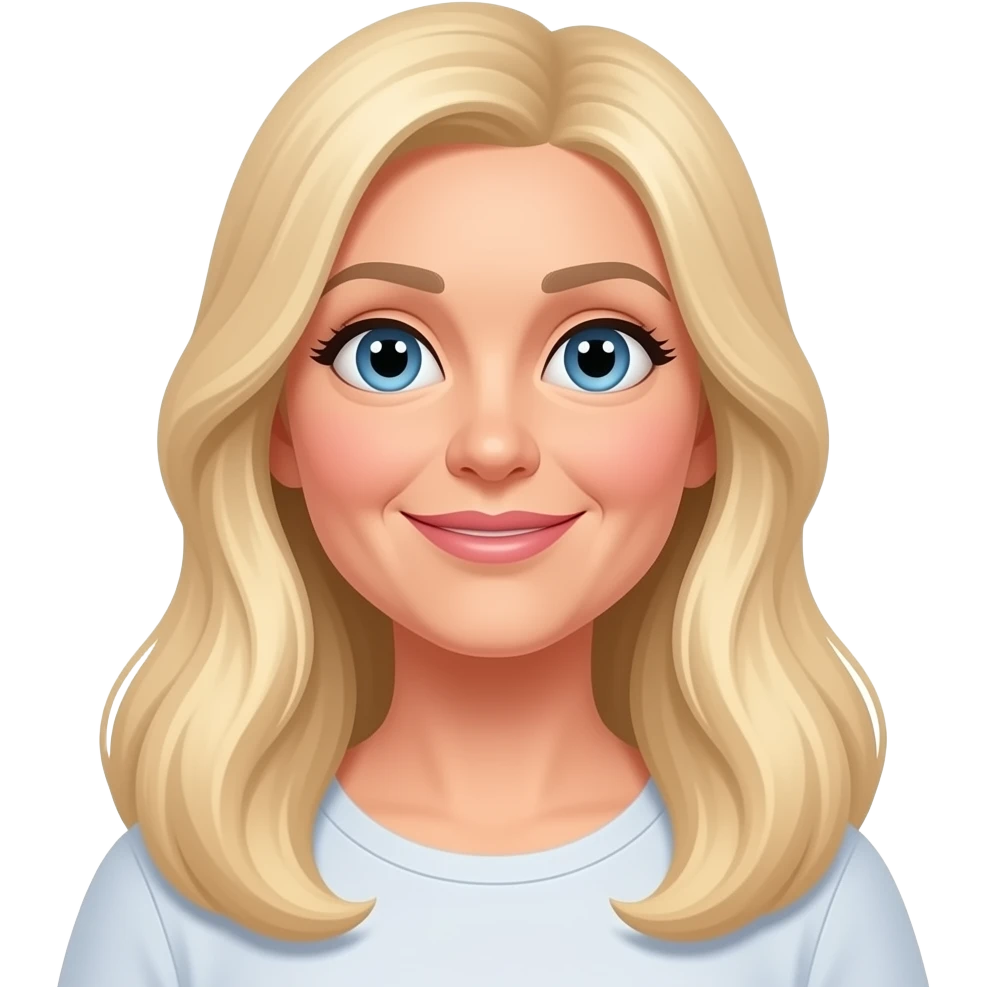 50 year old long blonde hair woman waxing a car emoji