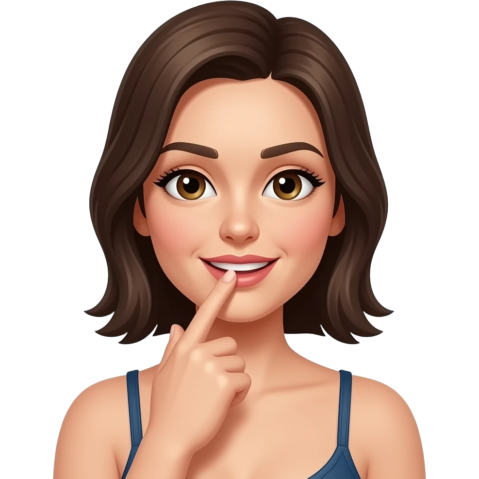 괄사 하는 여자, emoji
