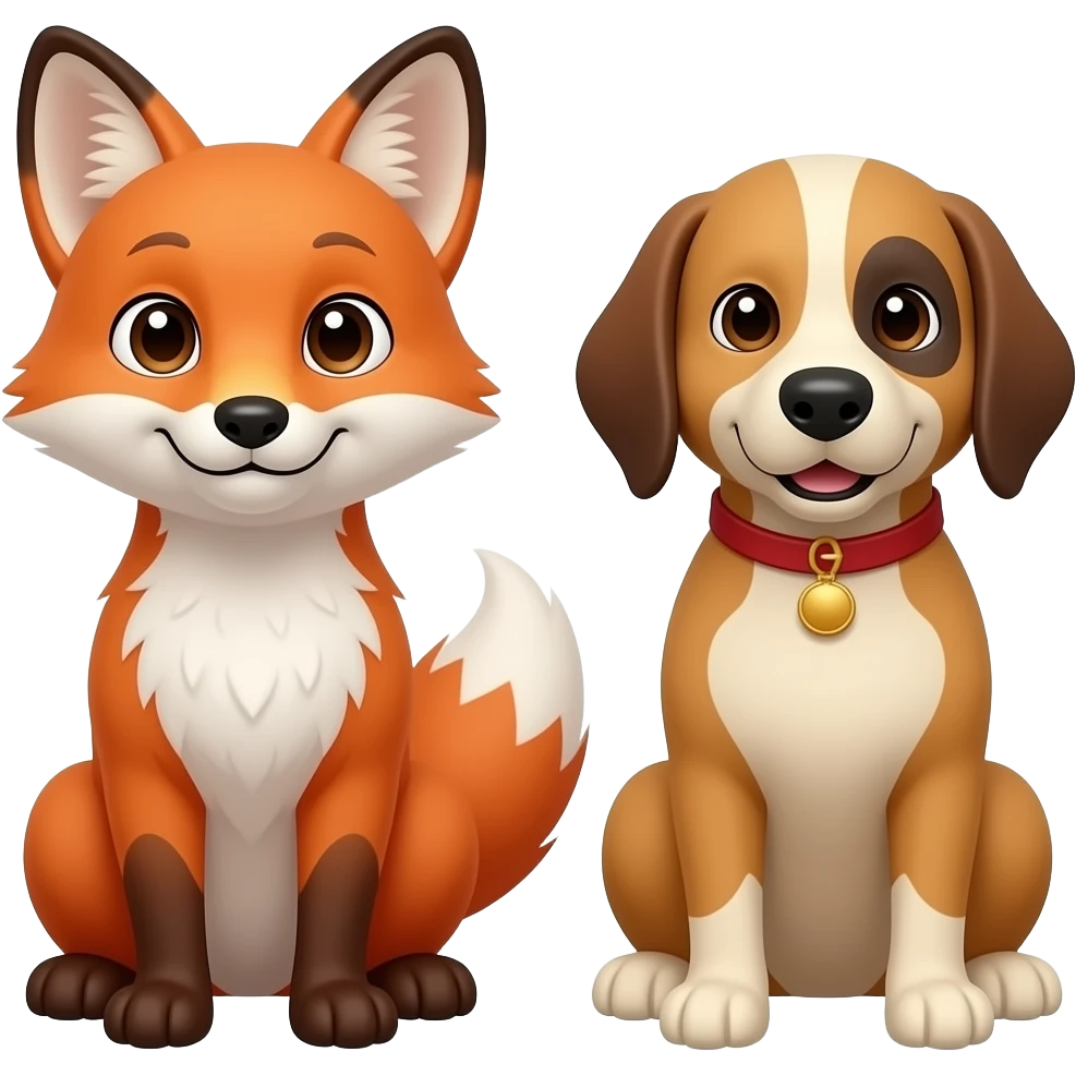 🦊 +🐶 emoji