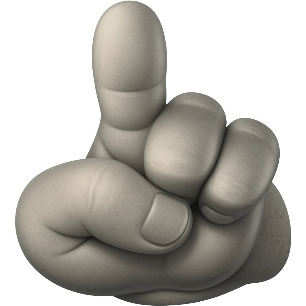 stone with a 🖕 emoji