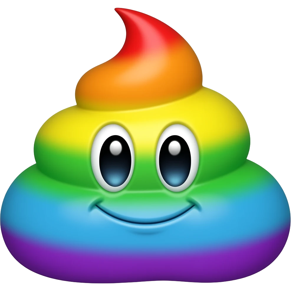 무지개똥, 트위터 스타일 emoji