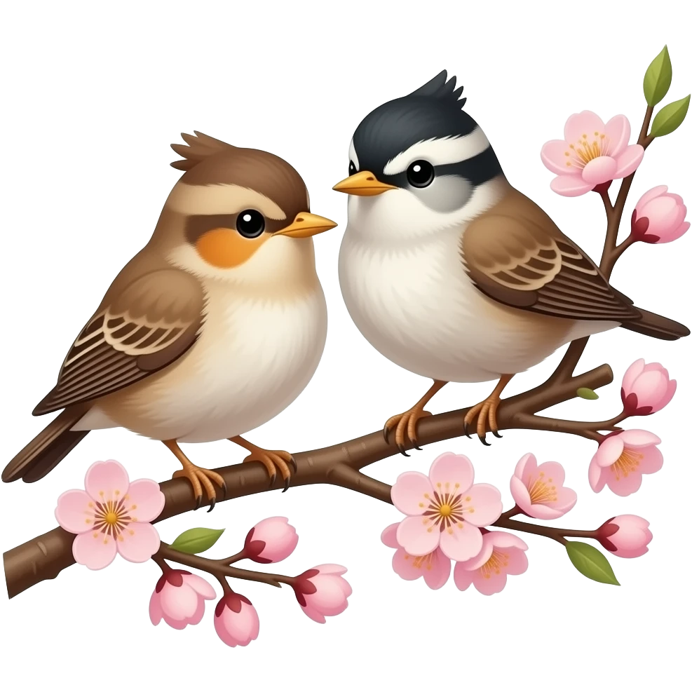 Cute small birds emoji