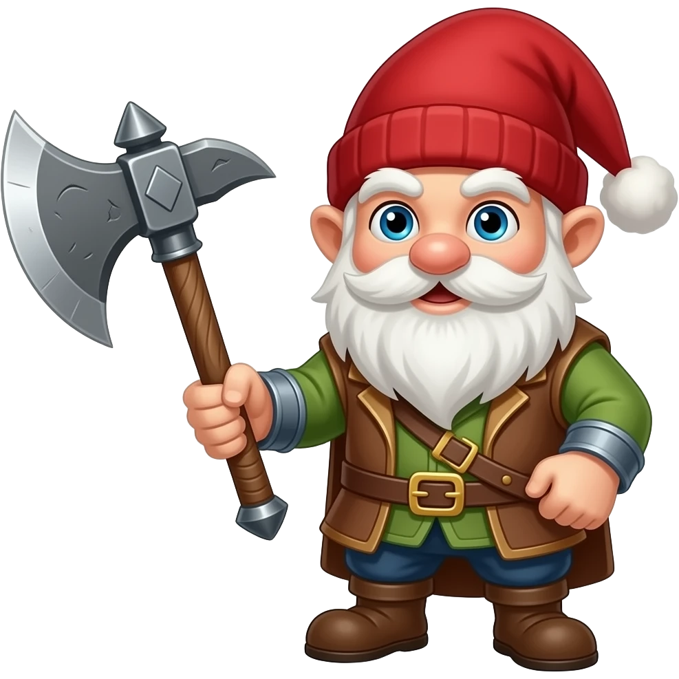 gnome with battle axe emoji