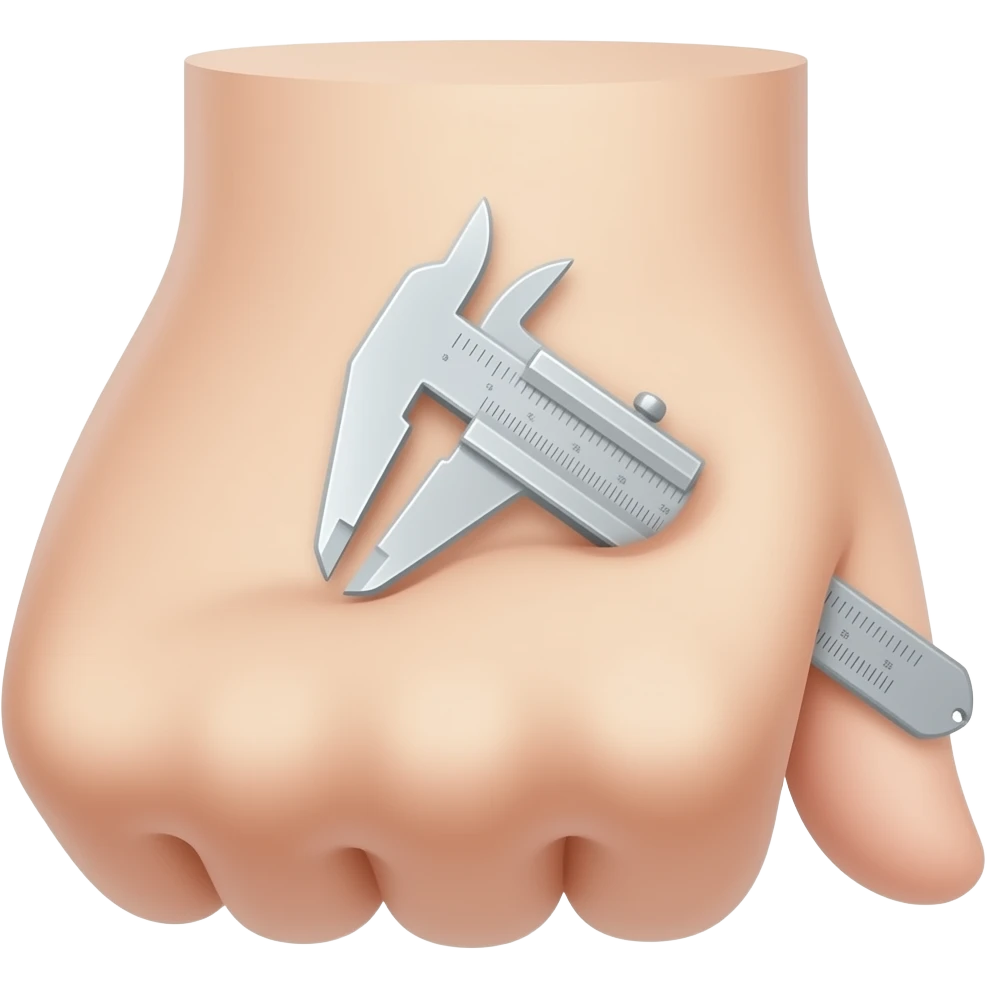 Plicometro instrumento emoji