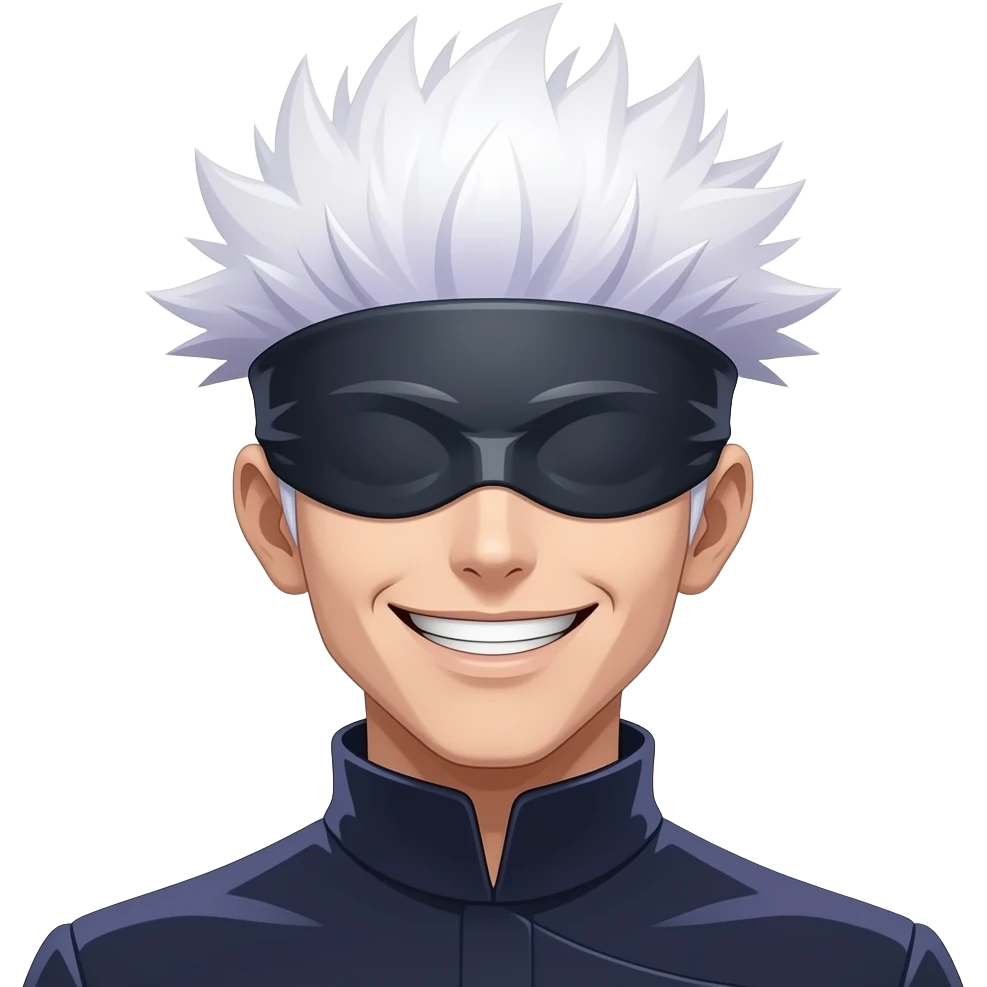 Generate a emoji of gojo saturo emoji