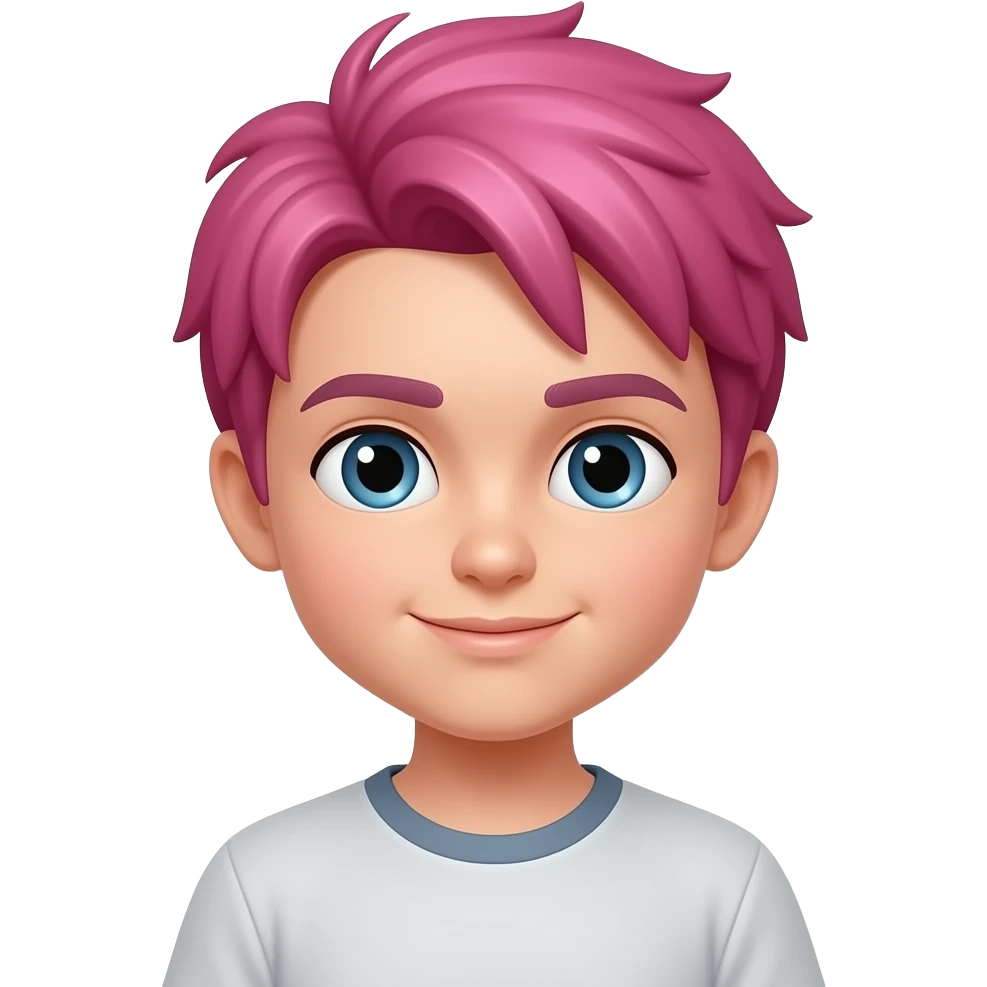 boy with Pink Hair emoji