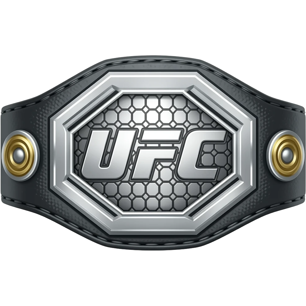 silver UFC belt emoji