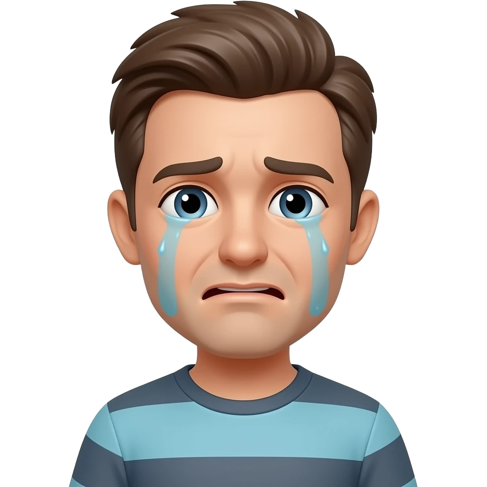 парень плачет emoji