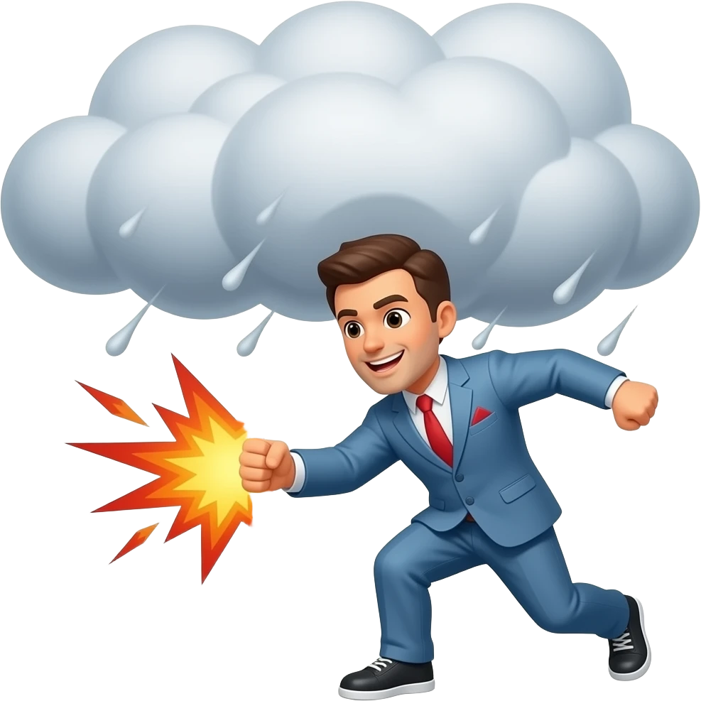 Fight cloud emoji