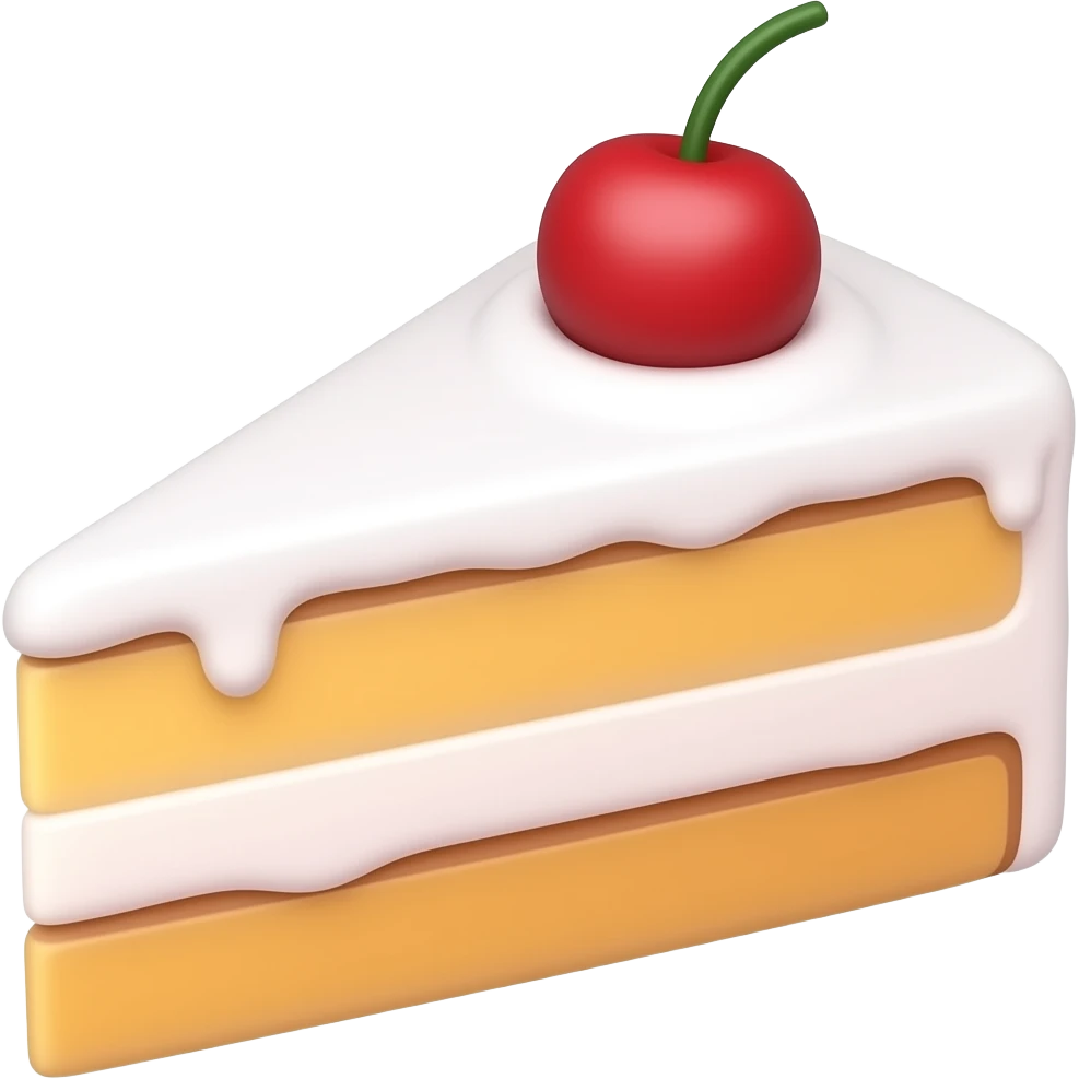 cake with stripes emoji