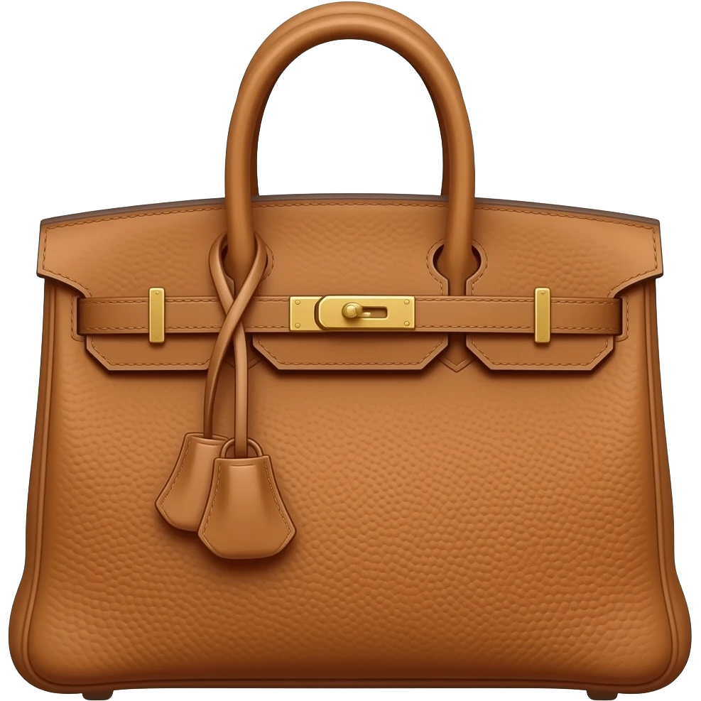 brown hermes bag emoji