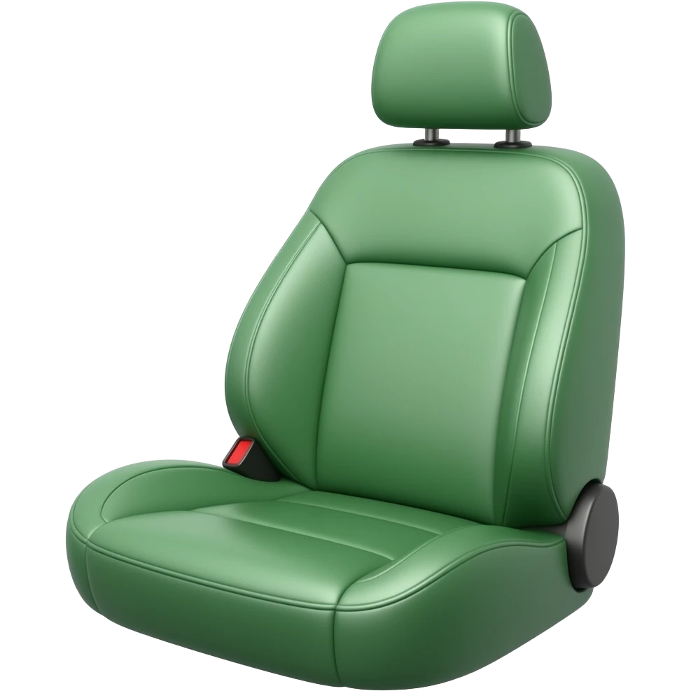 Green car seat emoji