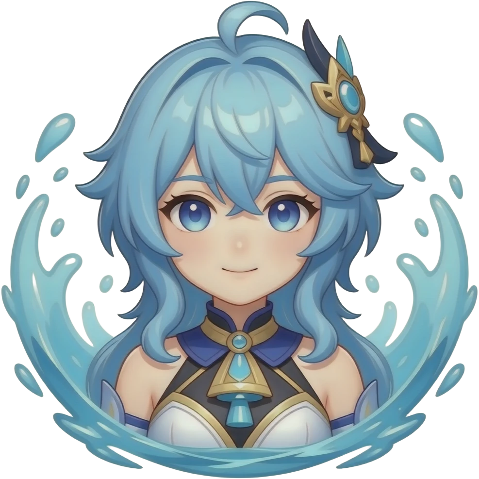 Genshin Impact Drip marketing official promo artwork emoji