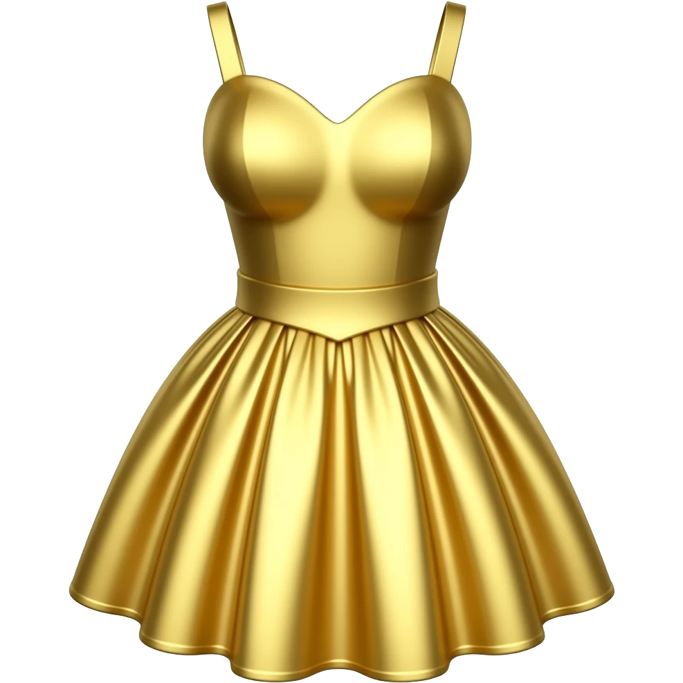 gold dress emoji
