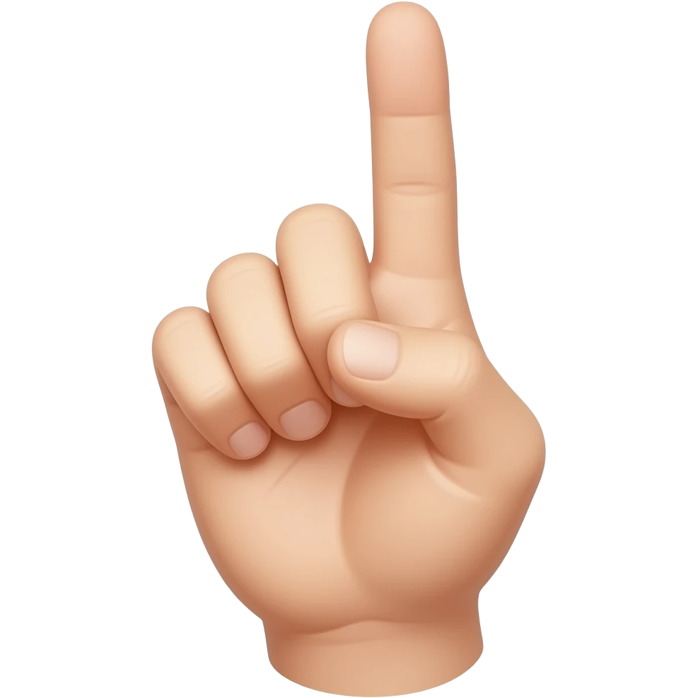 index finger pointing at me frontal emoji