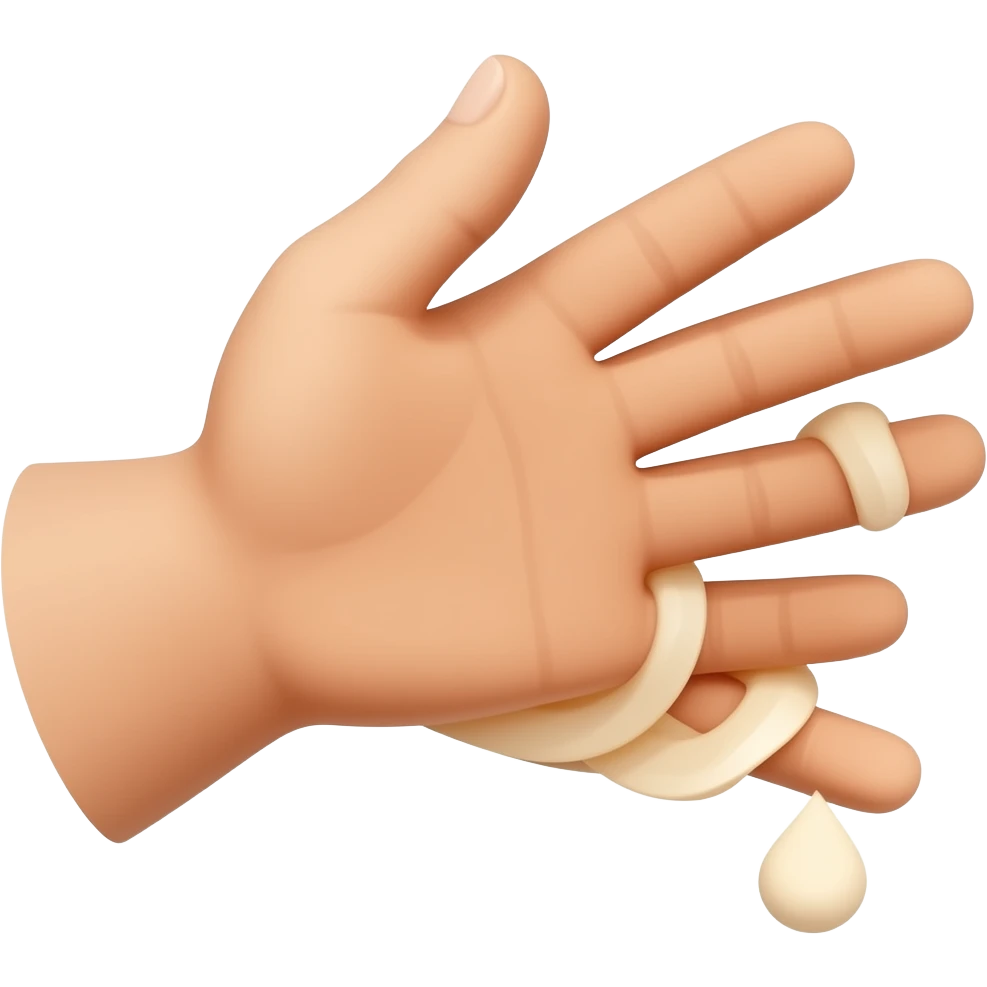 Donate hand emoji