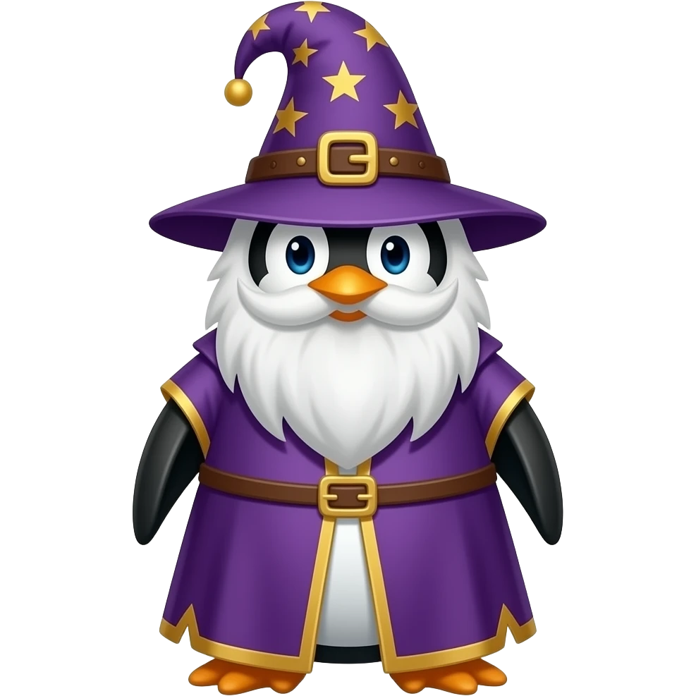 Penguin Wizard emoji