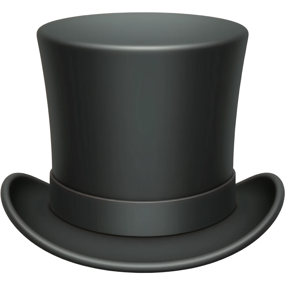 top hat emoji