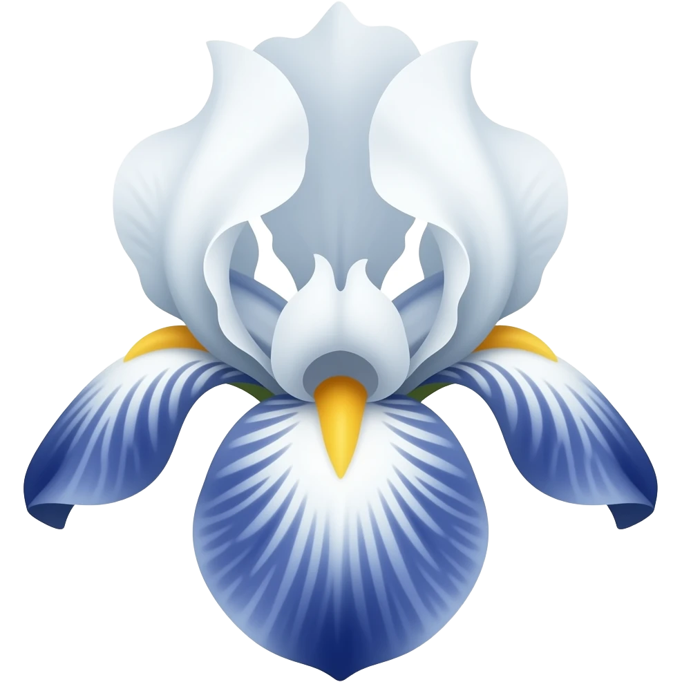 white iris emoji