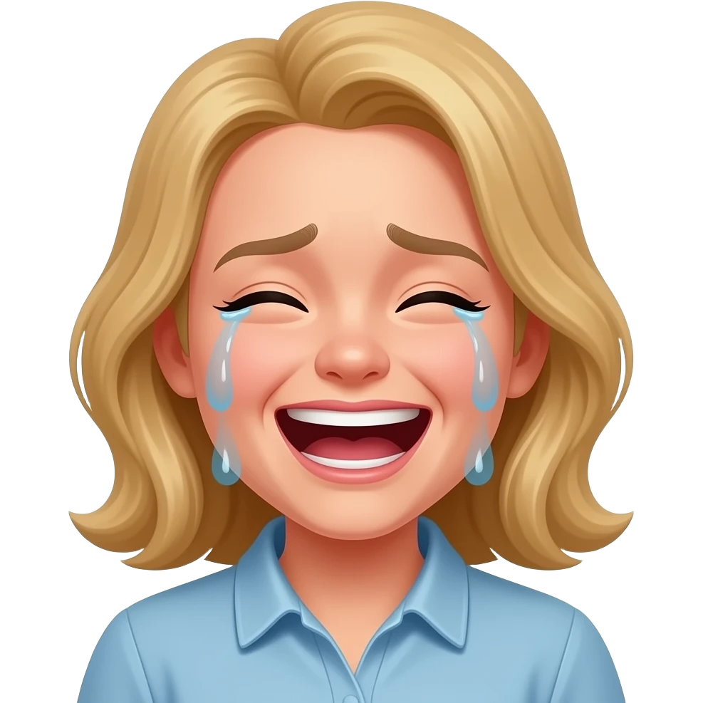 يبكي مم الفرح ايموجي emoji