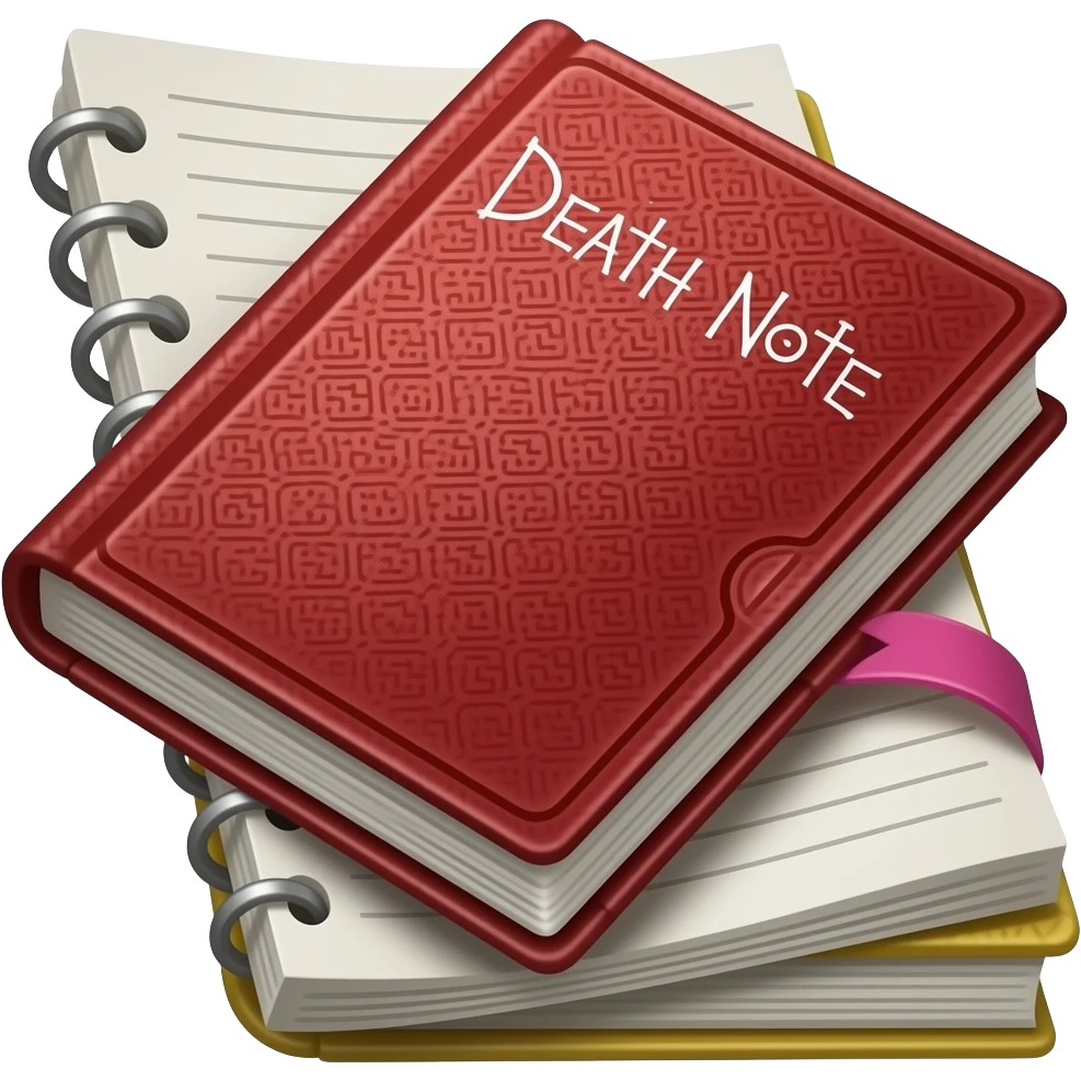 Death note book emoji emoji