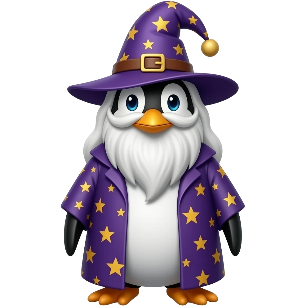 Penguin Wizard emoji