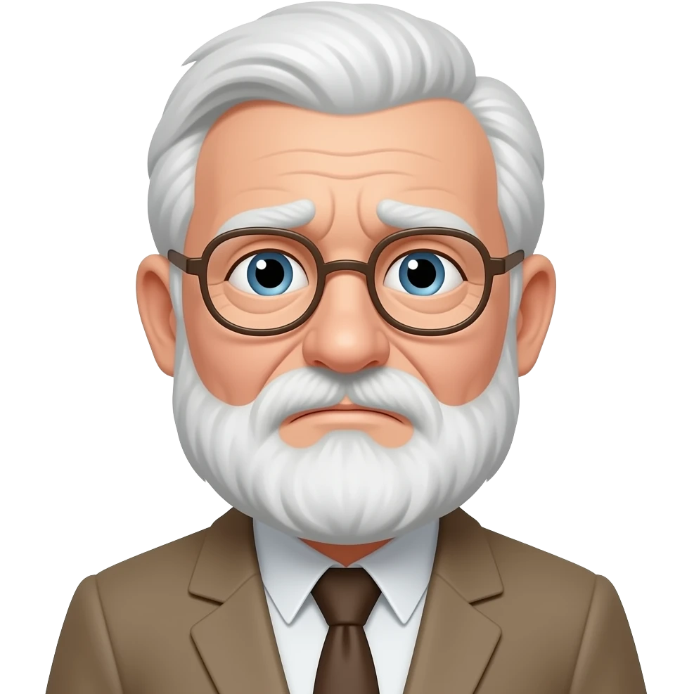 old guy, poor memory emoji