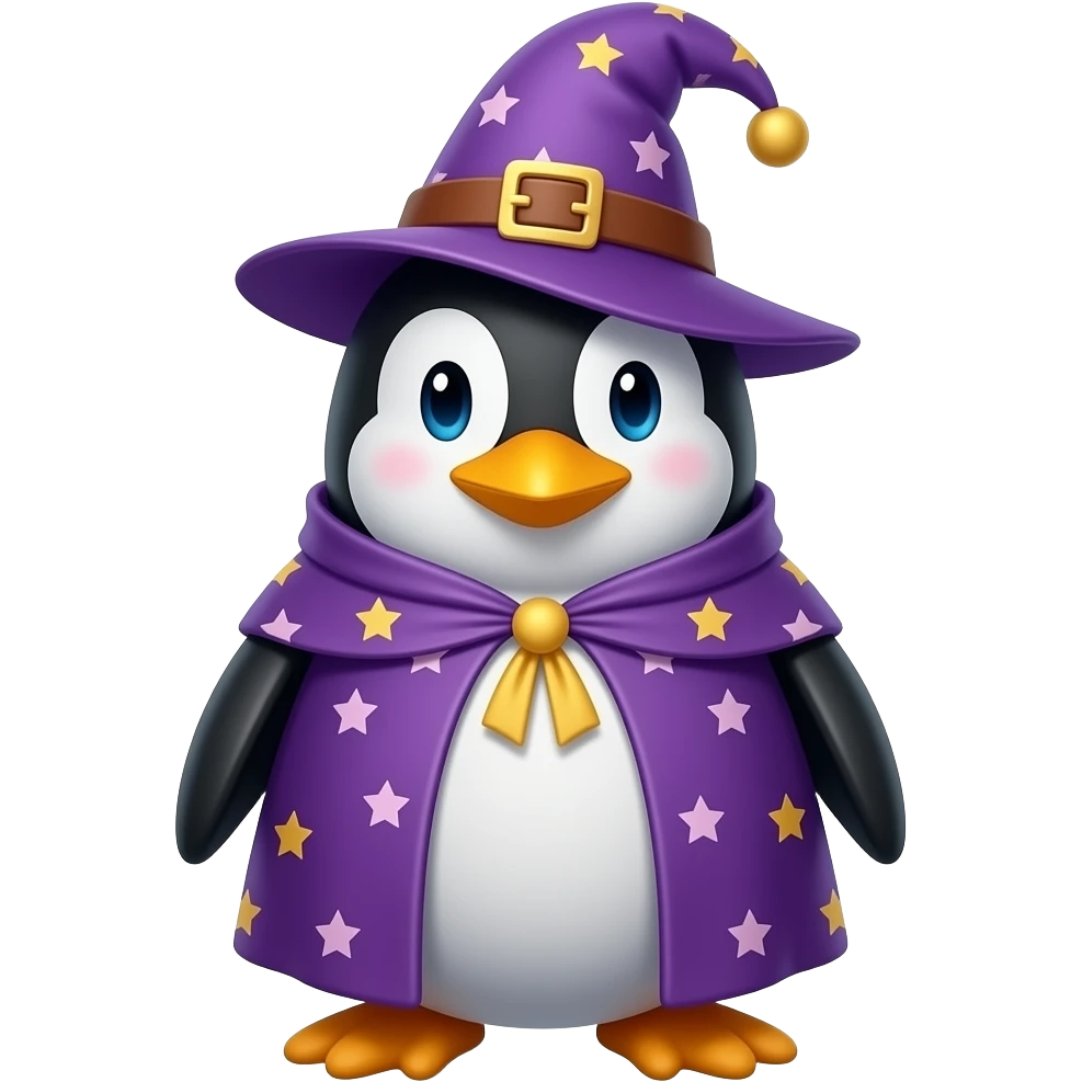 Penguin Wizard emoji