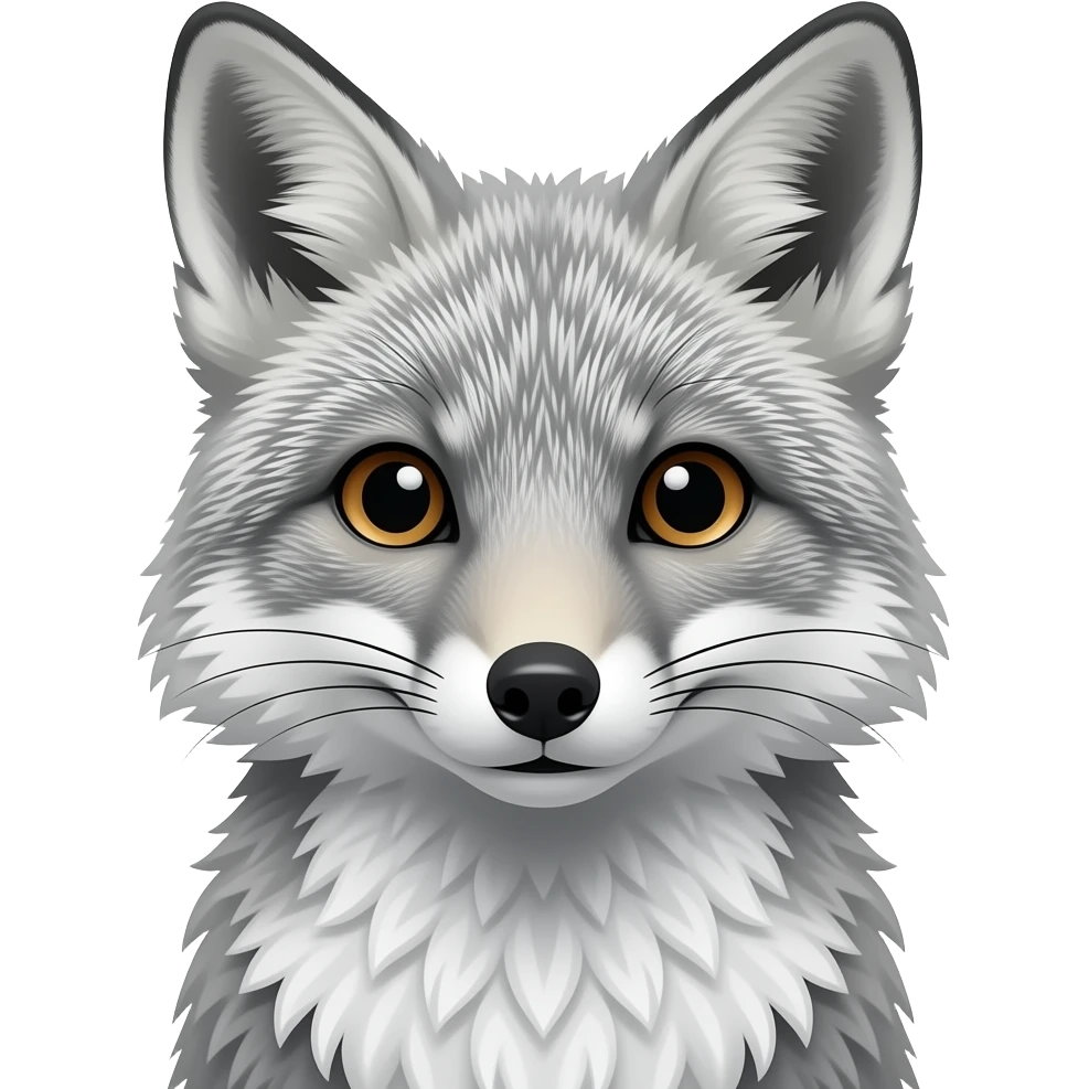silver fox emoji