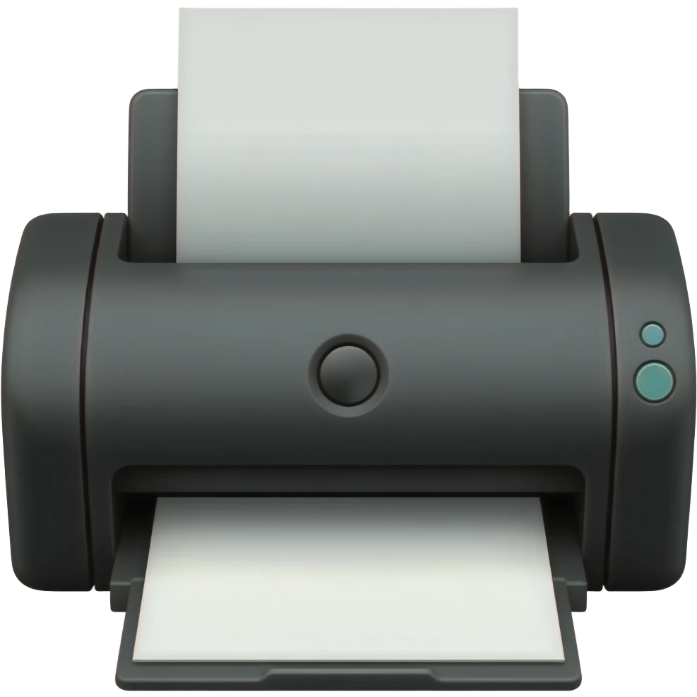 black printer emoji