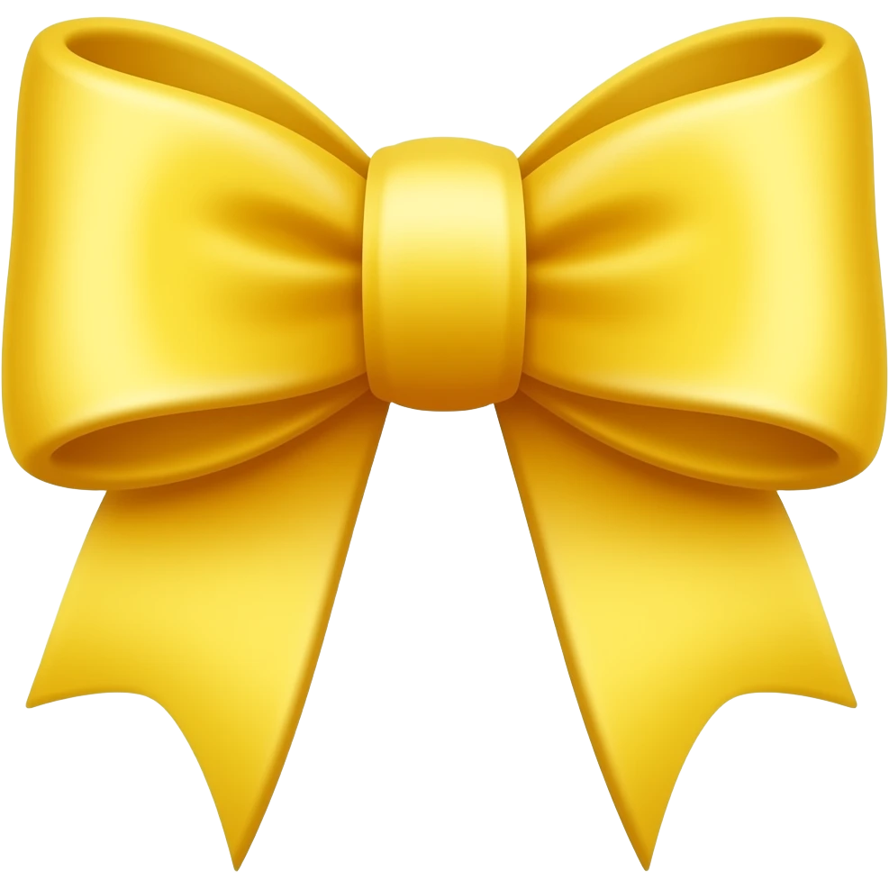 yellow bow emoji