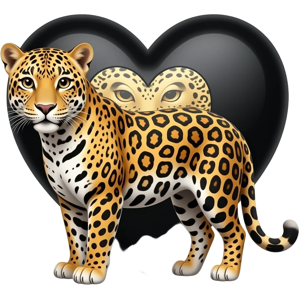 🖤🐆 emoji