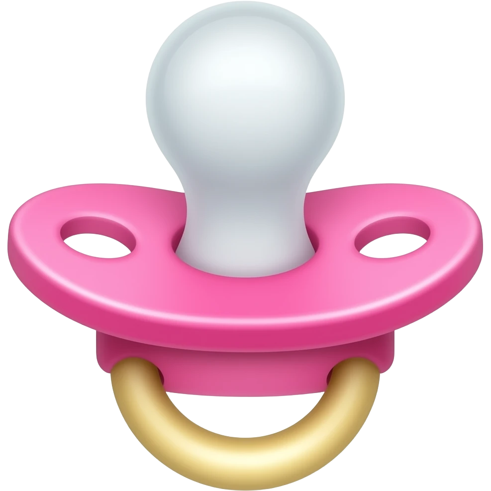 pink pacifier emoji