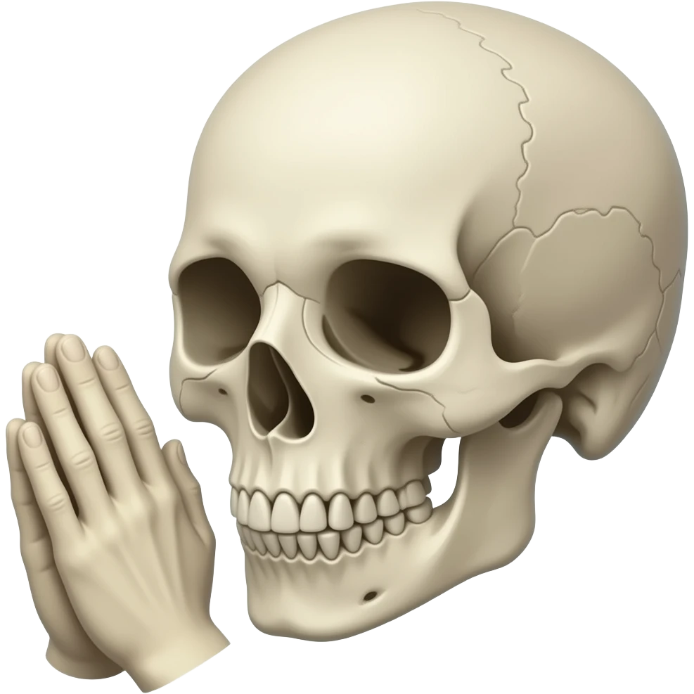 Skull And Pray emoji