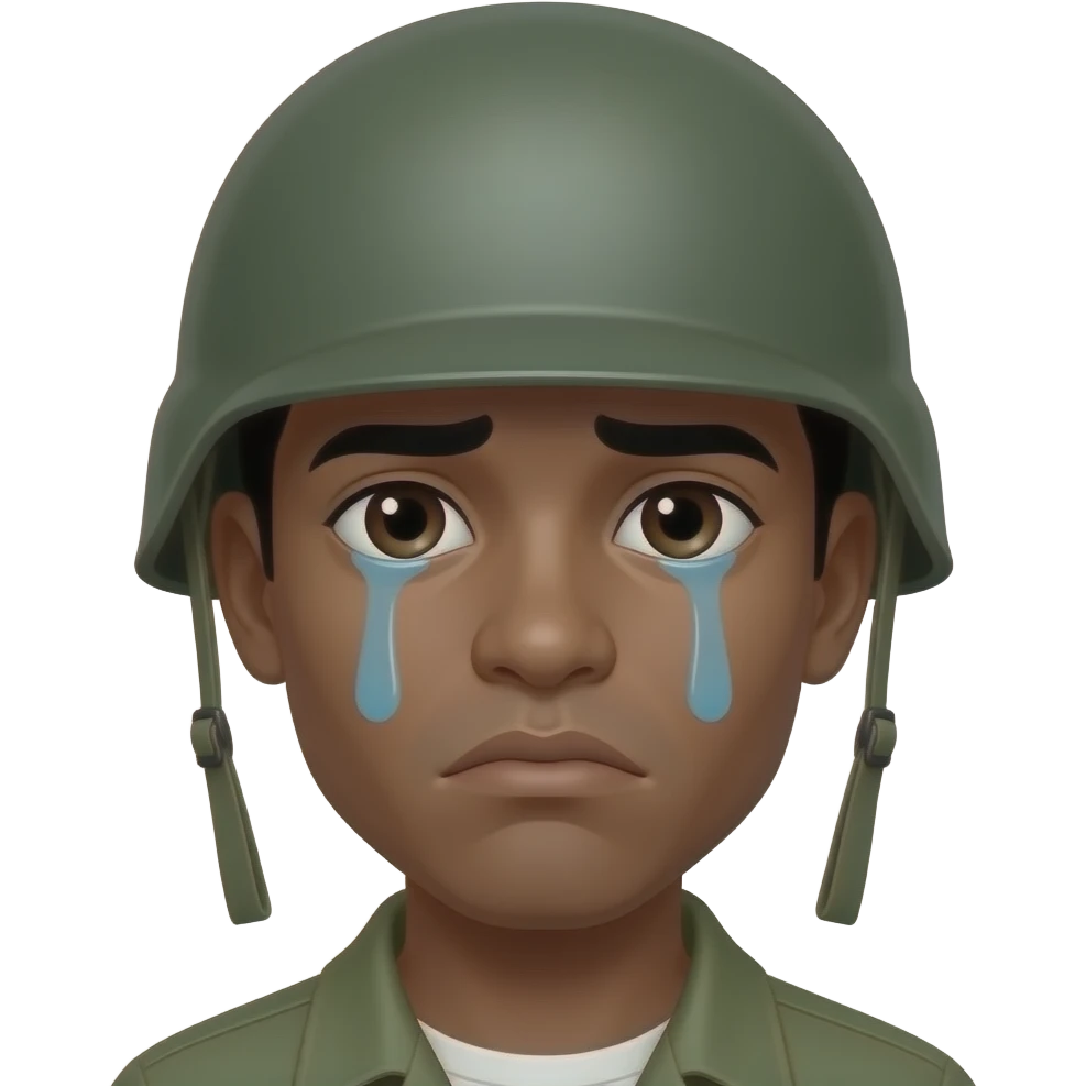 🙍🏽+🪖 emoji