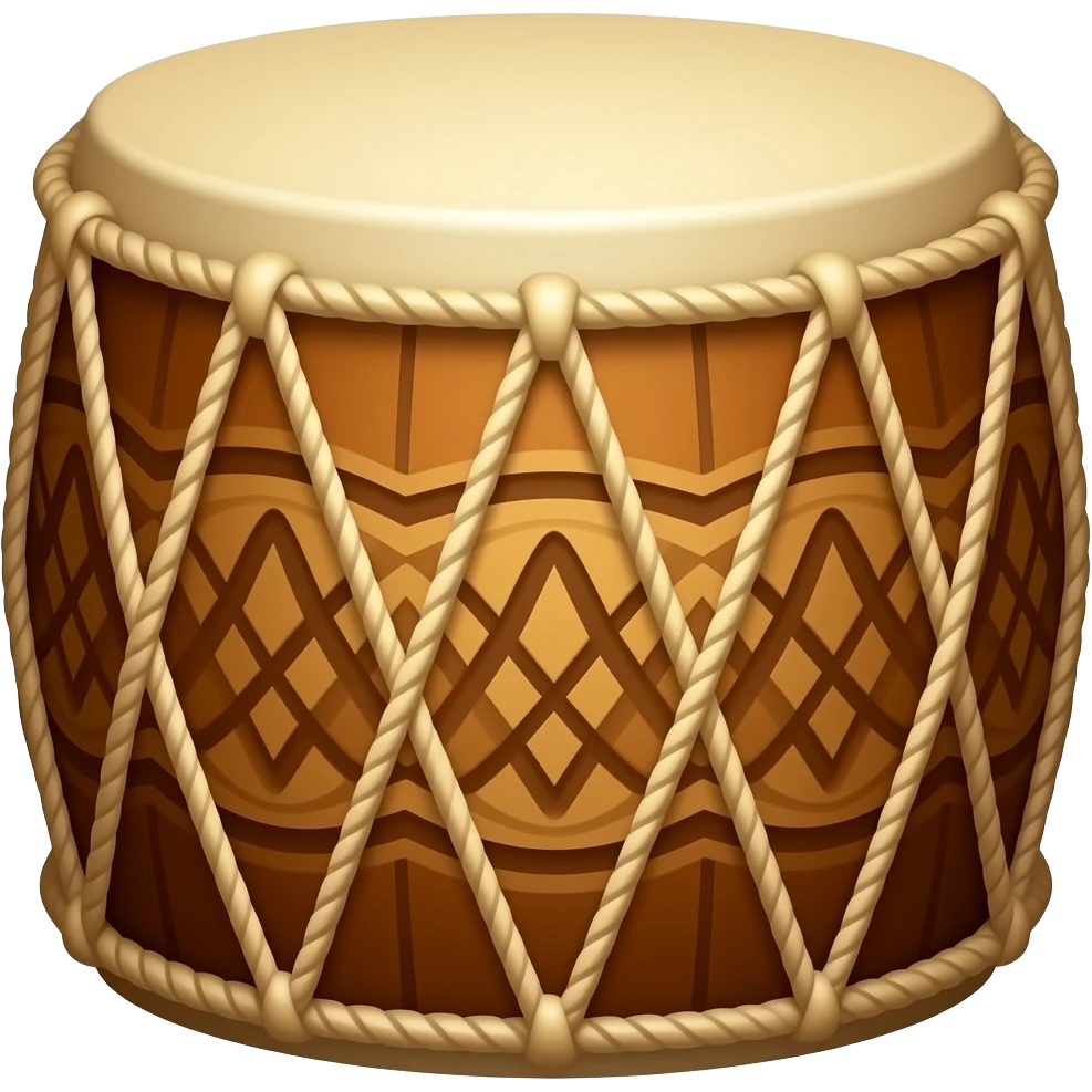 hawaiian drum emoji