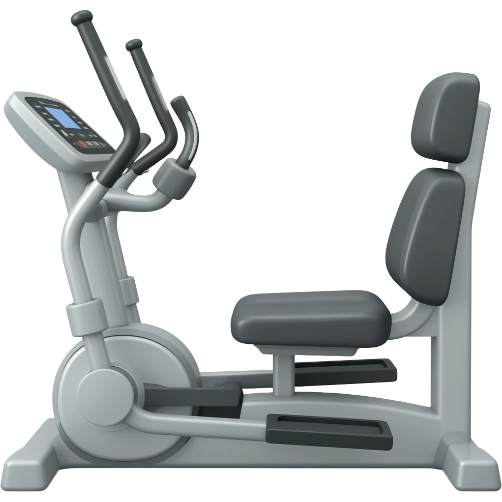 Elliptical machine no person emoji