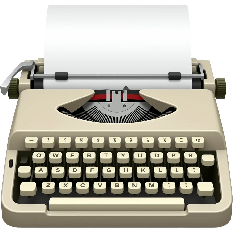 manual typewriter emoji
