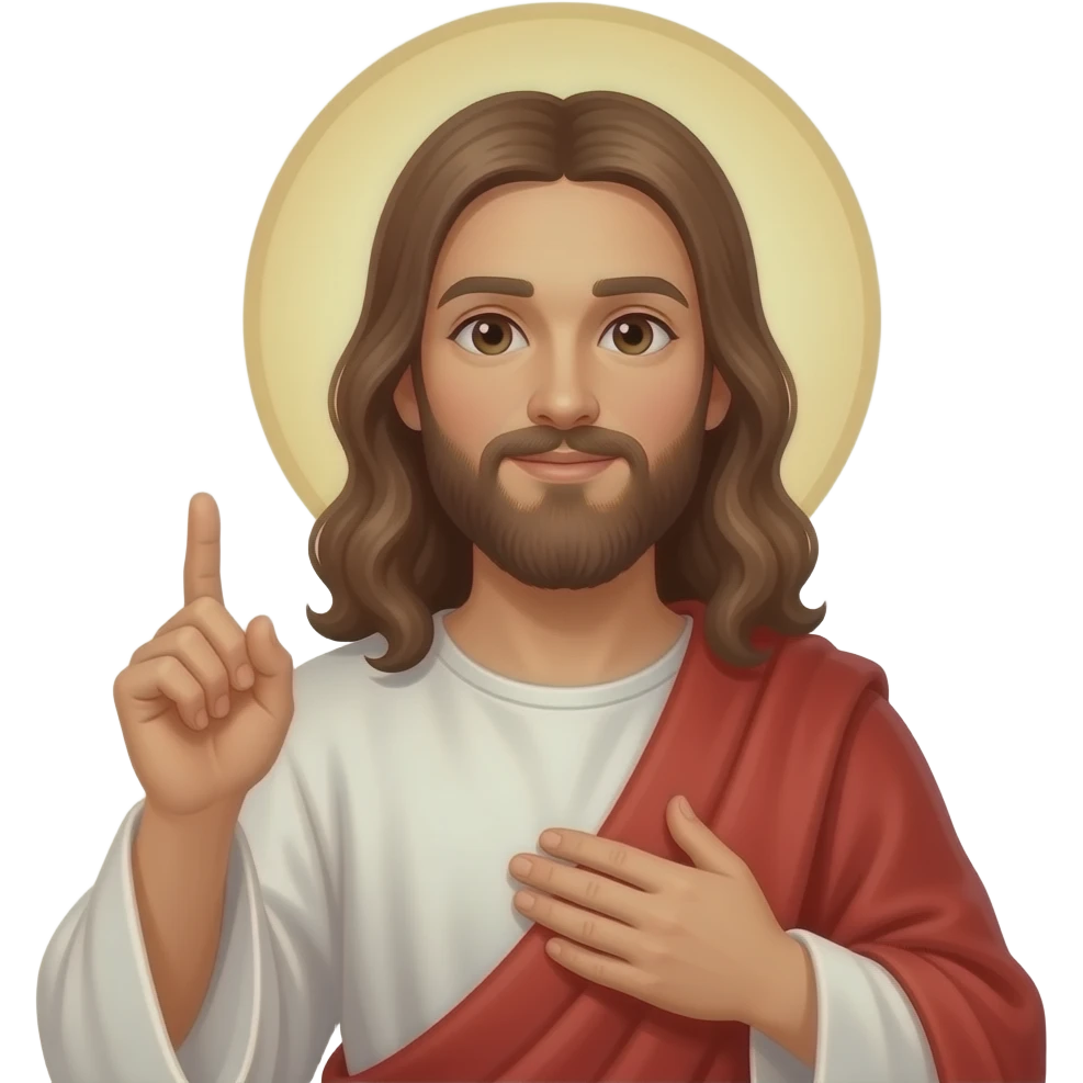 jesus haciendo una promesa emoji