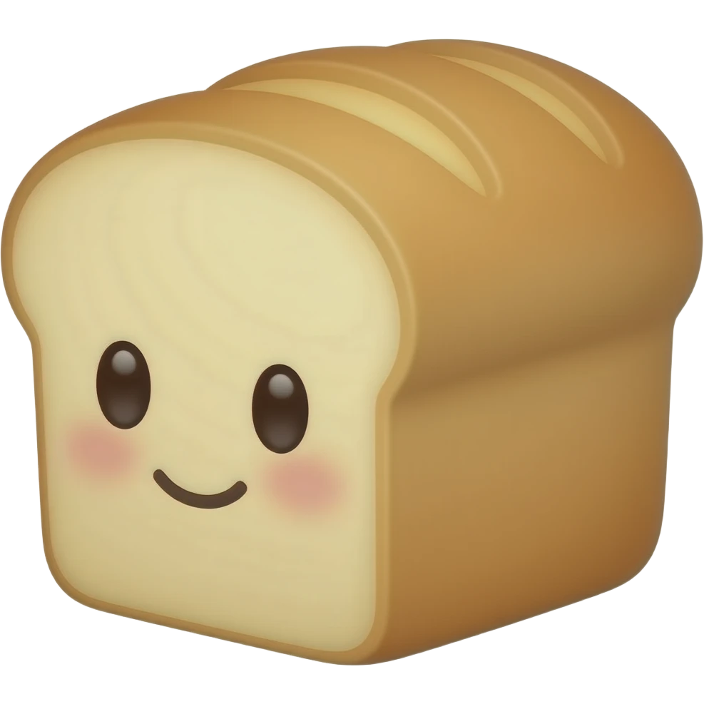 Bread cutesy emoji