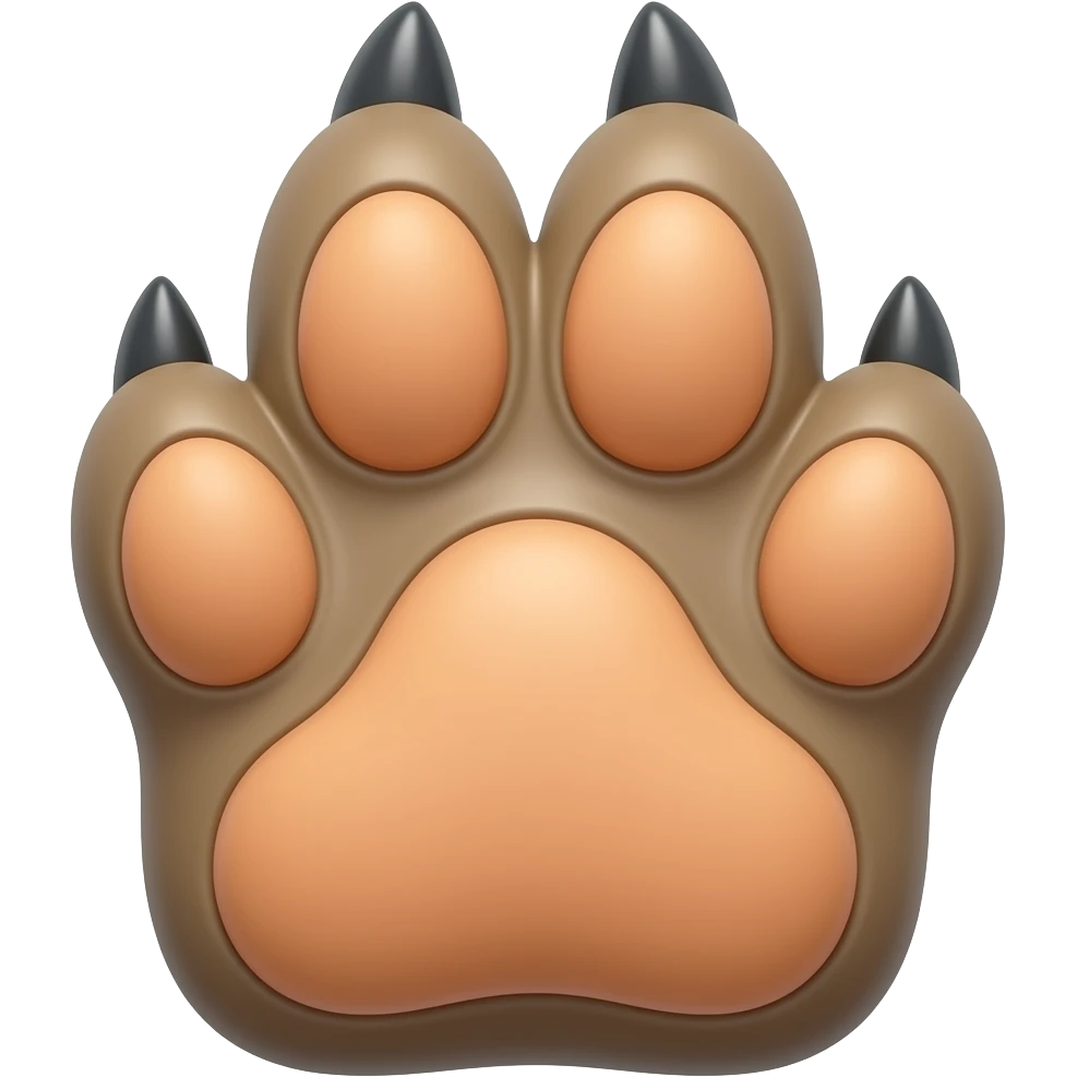 beast paw emoji