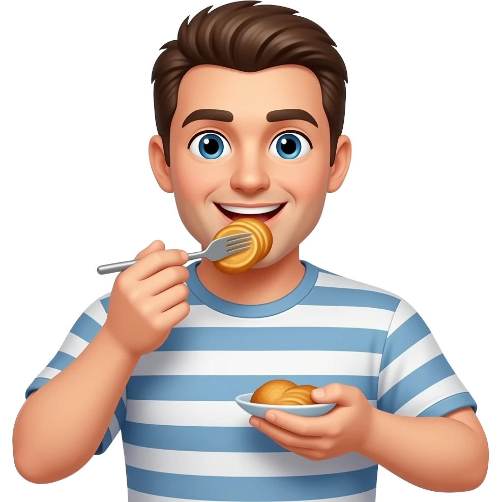 Man eat women boob emoji