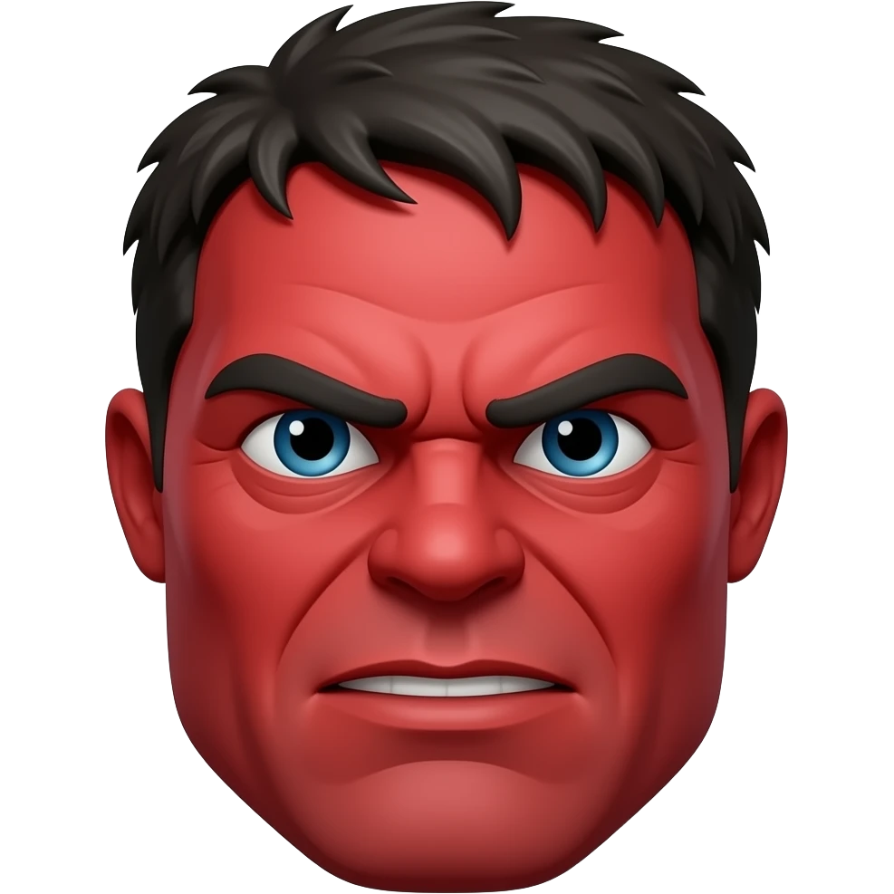 red hulk face emoji