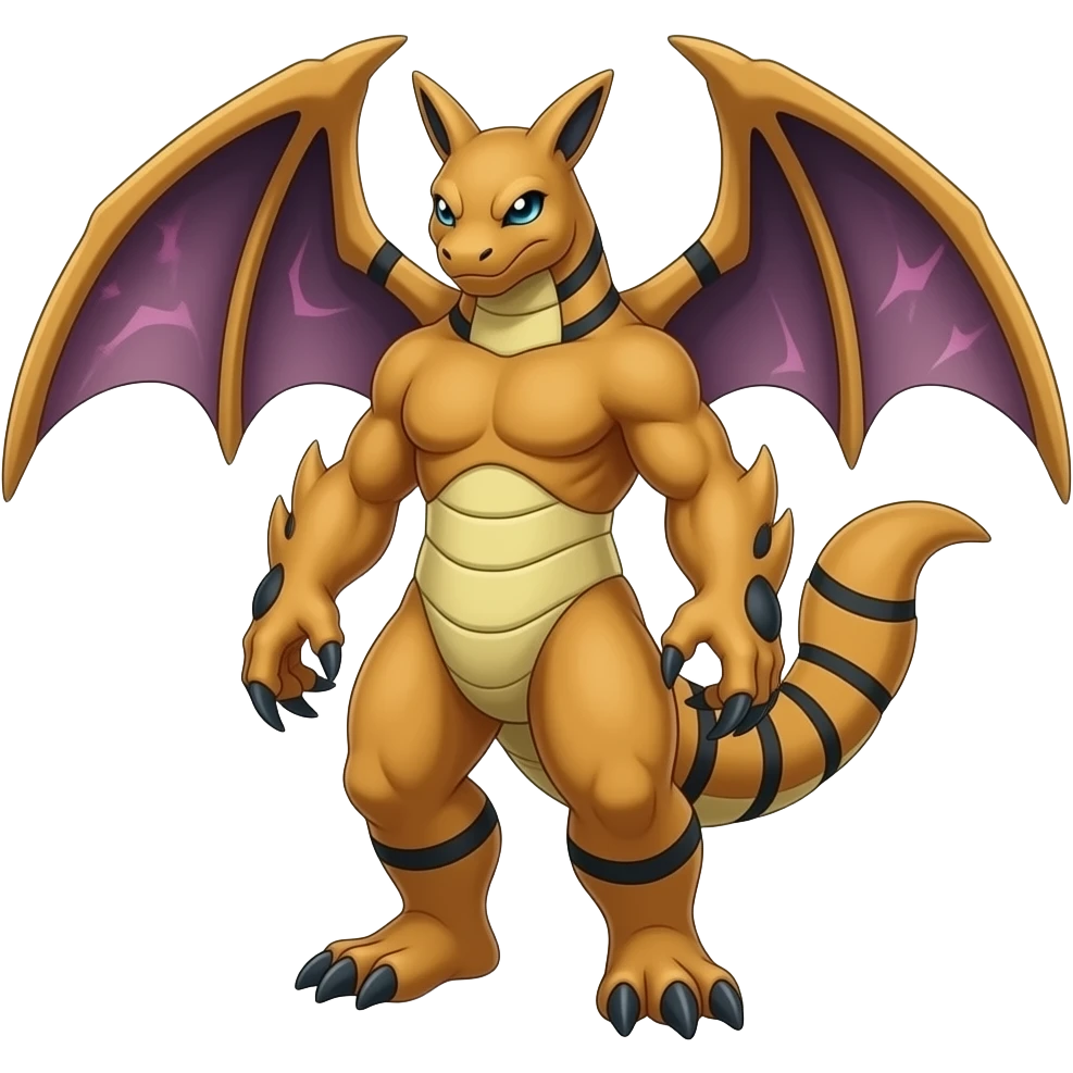 Guilmon-Scizor-Bisharp-Darkrai-Latias-Koraidon-Fakémon-Animal-hybrid, full body emoji